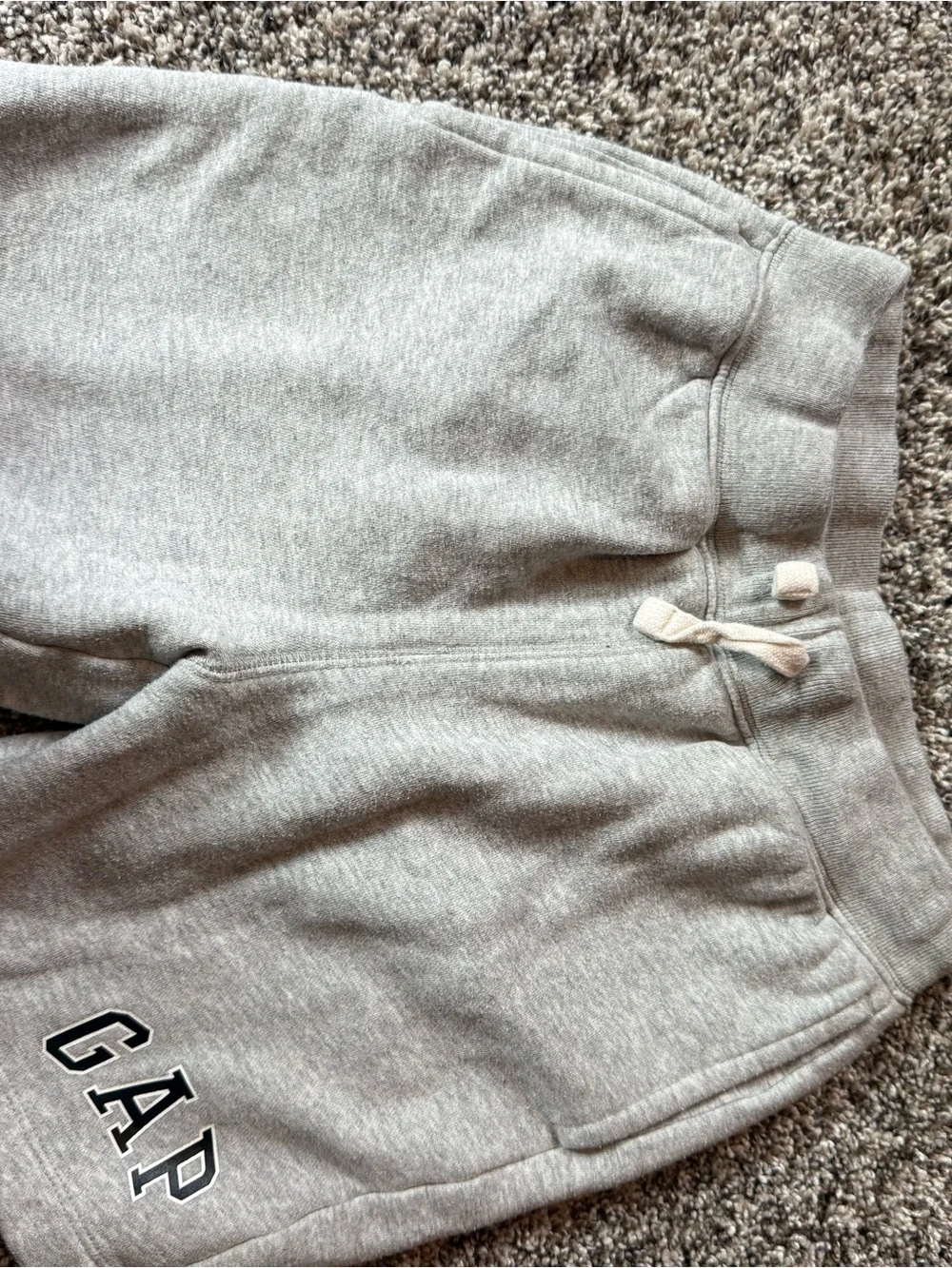 GAP Kids Light Gray Logo Sweat Shorts